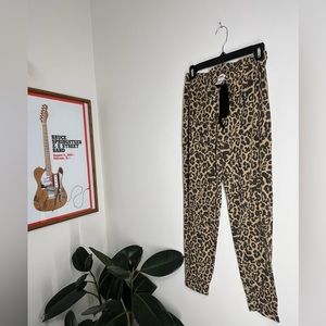LNA LEOPARD SWEAT PANTS